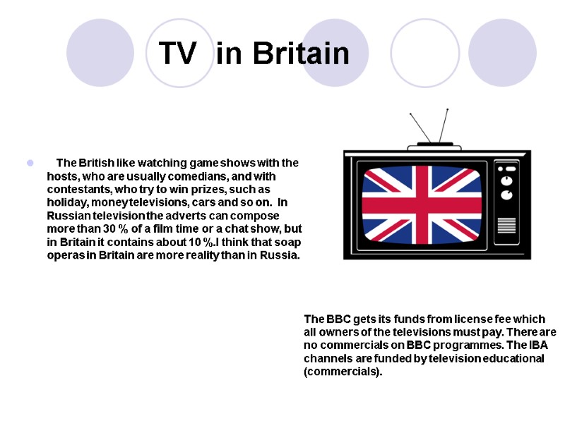TV  in Britain    The British like watching game shows with